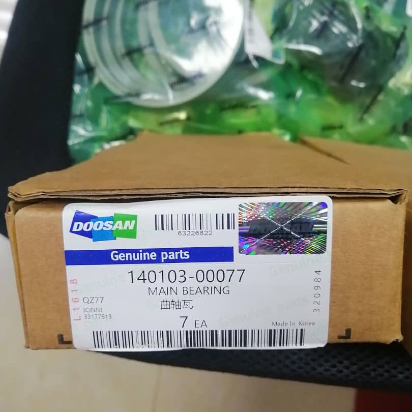Daewoo Bus Part D1146 DE08TIS Engine 65.01110-6351 140103-00075 65.01110-6352 (+0.25) 140103-00076 Main Bearing for Doosan