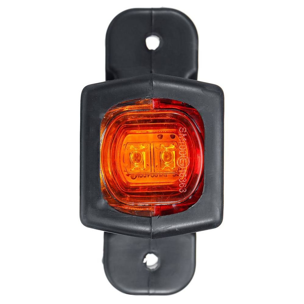 Hot Sales 12/24V Truck LED Side Marker Lamps Triple Amber White Red Indicator Lights for Trailer Lorry RV Bus