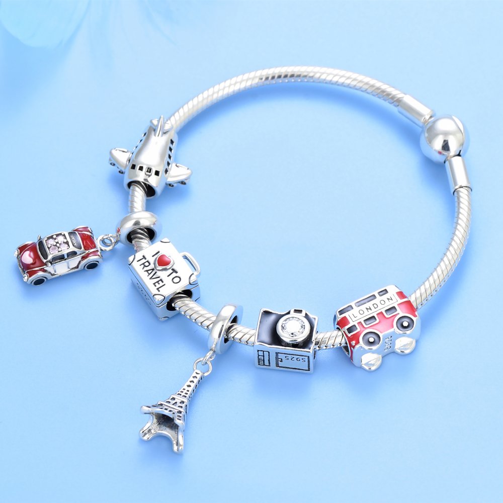 925 Sterling Silver Bracelet Accessories Wholesale Bracelet DIY Silver Jewelry Bracelet Pendant Beads