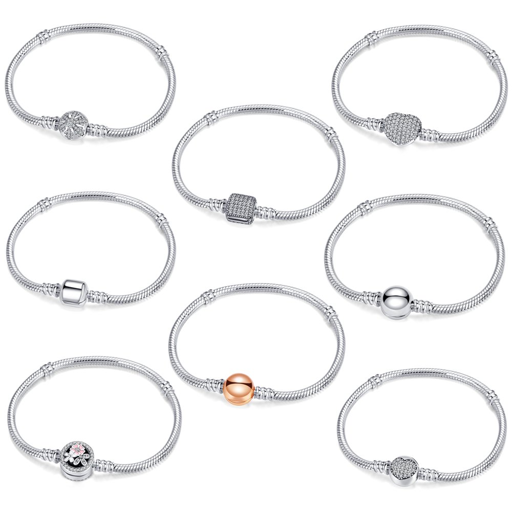 925 Sterling Silver Bracelet Accessories Wholesale Bracelet DIY Silver Jewelry Bracelet Pendant Beads