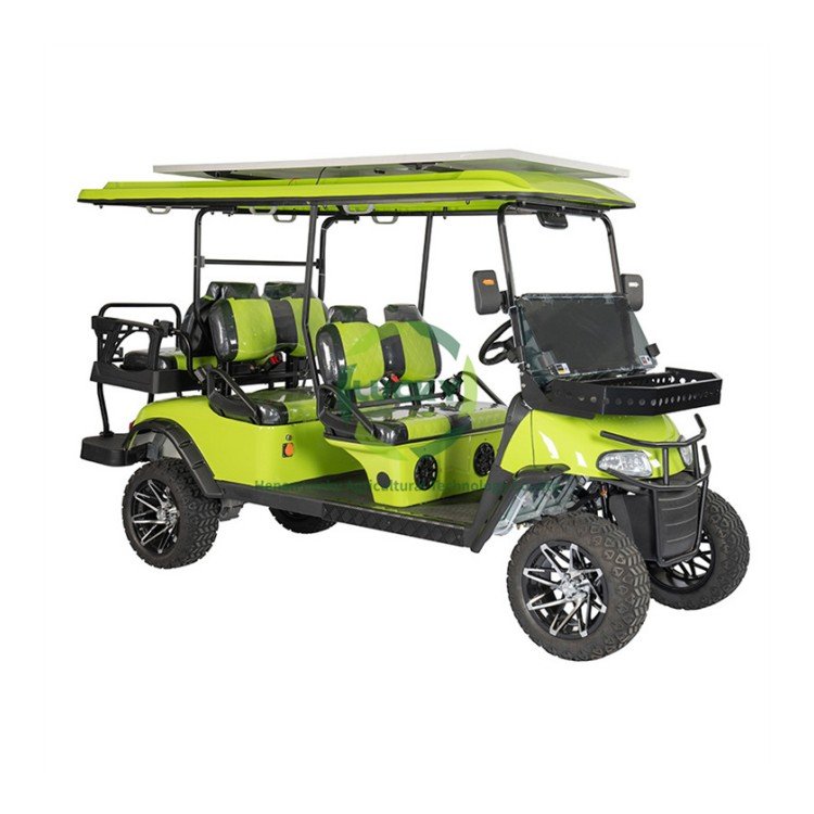 Golf Buggy Resort Hotel Airport Cart Bus Villas 4 Wheel Drive Electric Gas Powered Petrol Rear Axle 6 Seater Golf Cart