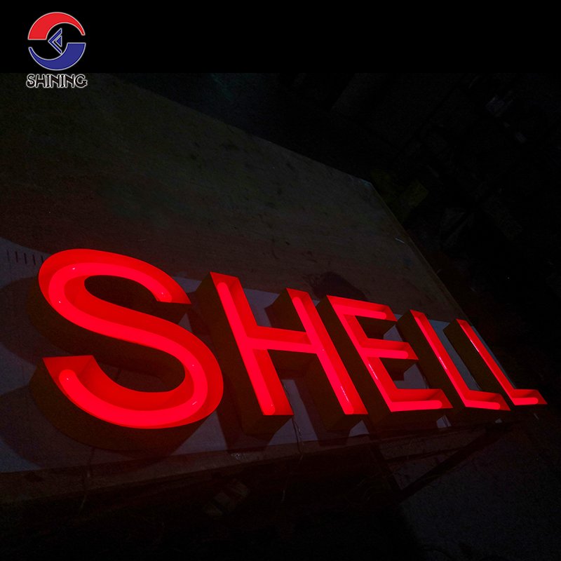 Custom Business Signs logo Outdoor 3D logo Shop Name Sign LED Outdoor Lighted Metal Channel Letters for Barbers Shop Sign