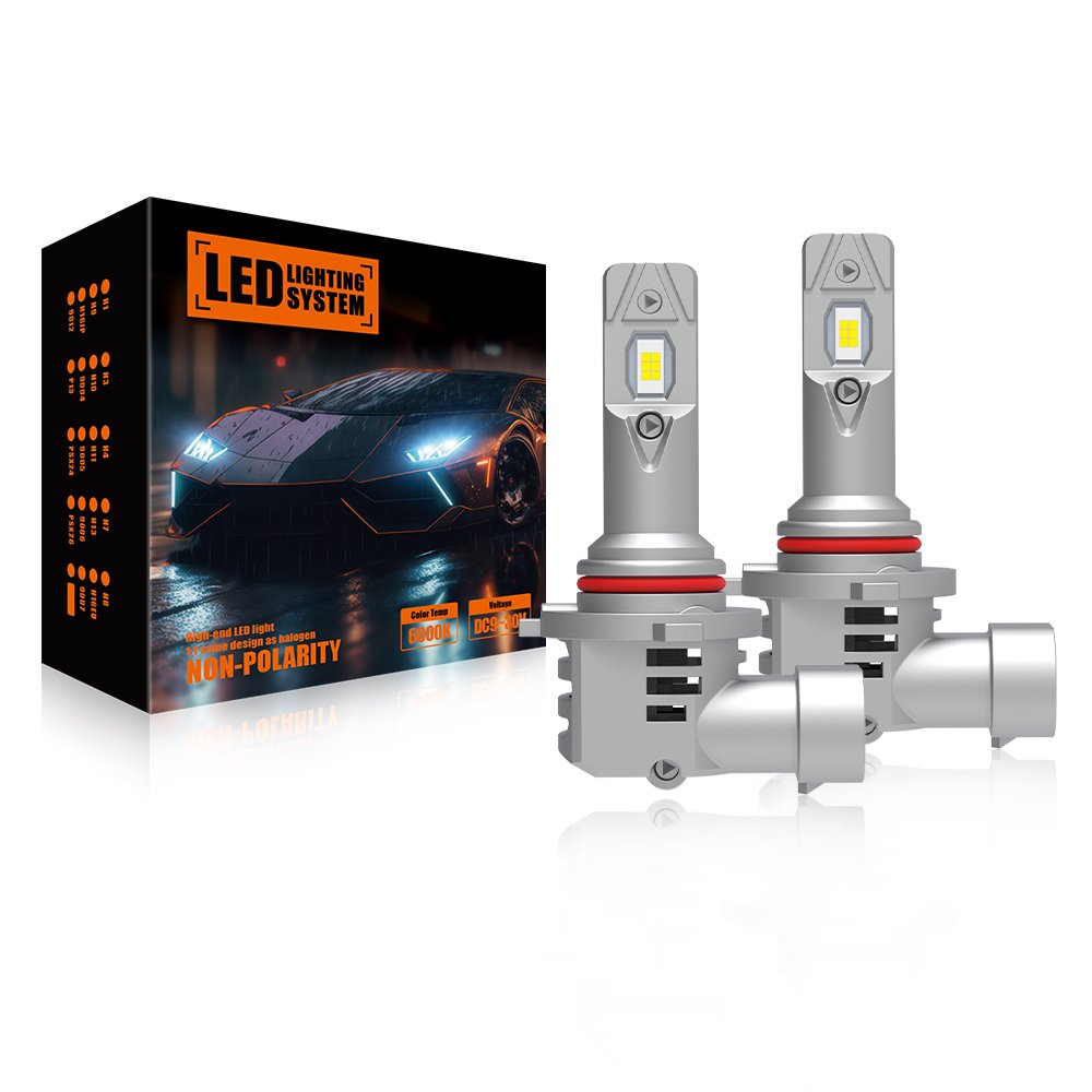 Wide Voltage Led Headlight Bulb 9005 HB3 9006 HB4 Mini Size Just Plug and Play Auto Lighting for Car