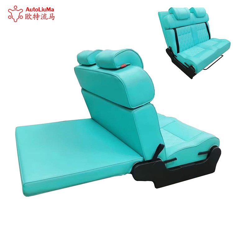 AutoLiuMa Car Interior Accessory Car Travel Bed Seat Comfortable Safe 3 Fold Flip Sofa Bed for Van Transit Motorhome MPV
