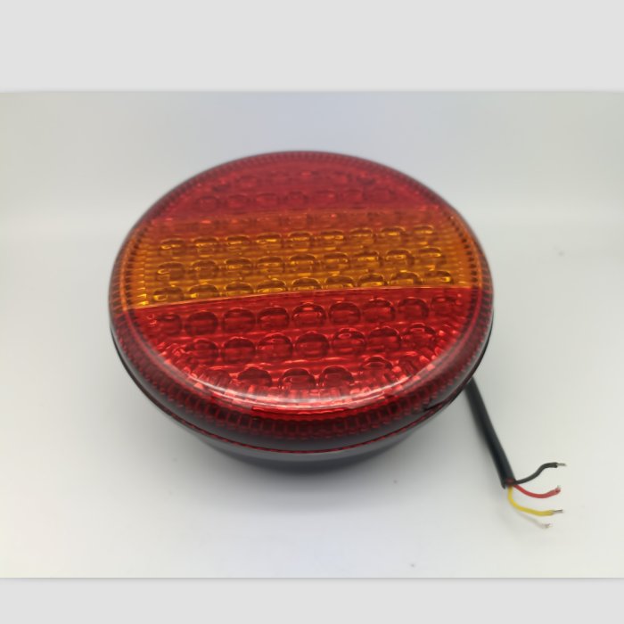 Round Hamburger Truck Tail Direction Indicator 12v Emergency Reversing Rear Light 24V Strobe Bus Tractor Indicator Brake Lights