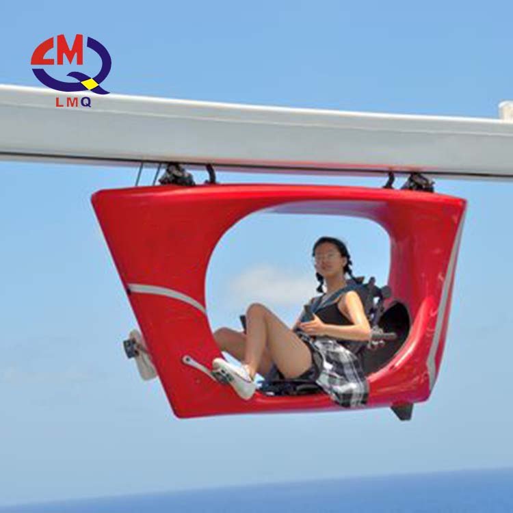 Ropeway Large Outdoor Adventure Rides Hanging Sightseeing Bus Retro Pirate Ship Design Airship Cableway for Sale