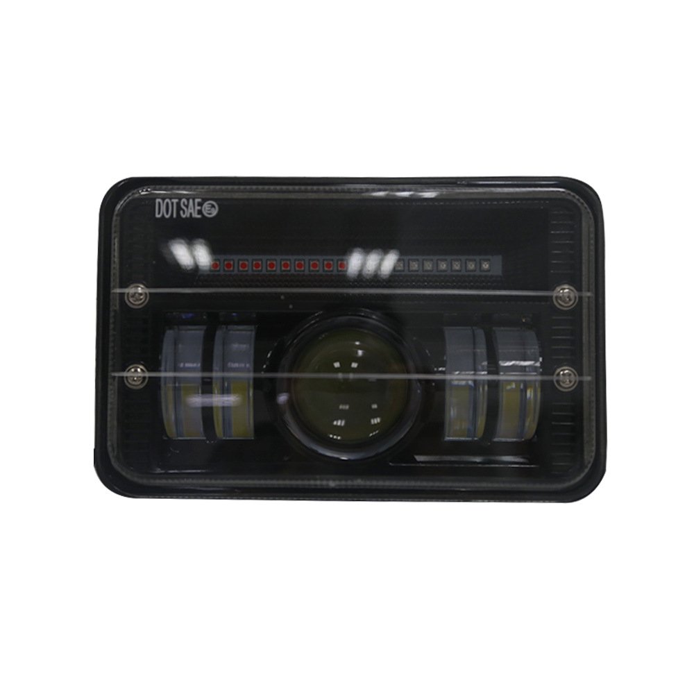 5 Inch Wrangler Square 4x 6 LED Headlight Off-Road Vehicle Highlight Spotlight Modified Car Light Accessory for Cars