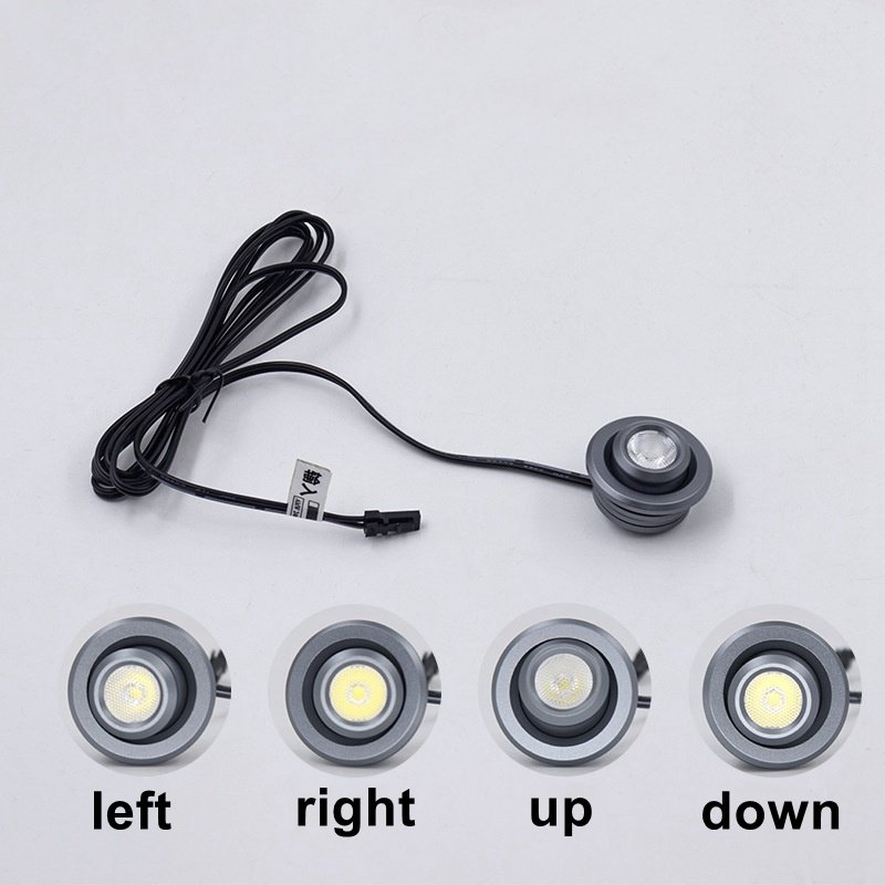 12V RV Caravan Camper Bus Adjustable LED Recessed Downlight Spotlight Cabin Light LED Map Dome Light Aimable Reading Light