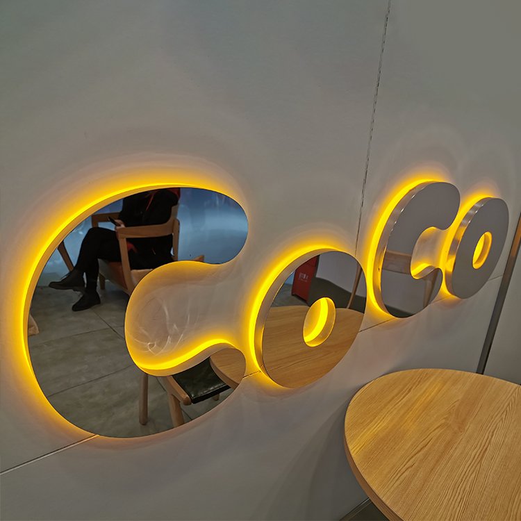 Snow Outdoor Signage Sign Custom Wall Outdoor Business Shop Backlit Luminous 3d