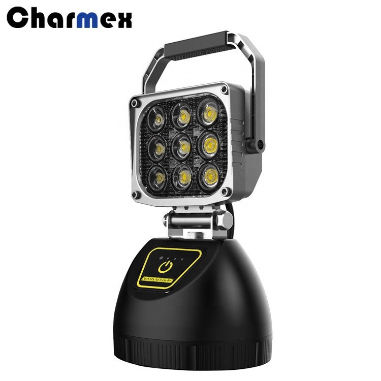 New 27w Dimmable White Blue Red Portable Foldable Rechargeable Led Flood Work Lights Jump Starter Accessory Work Light