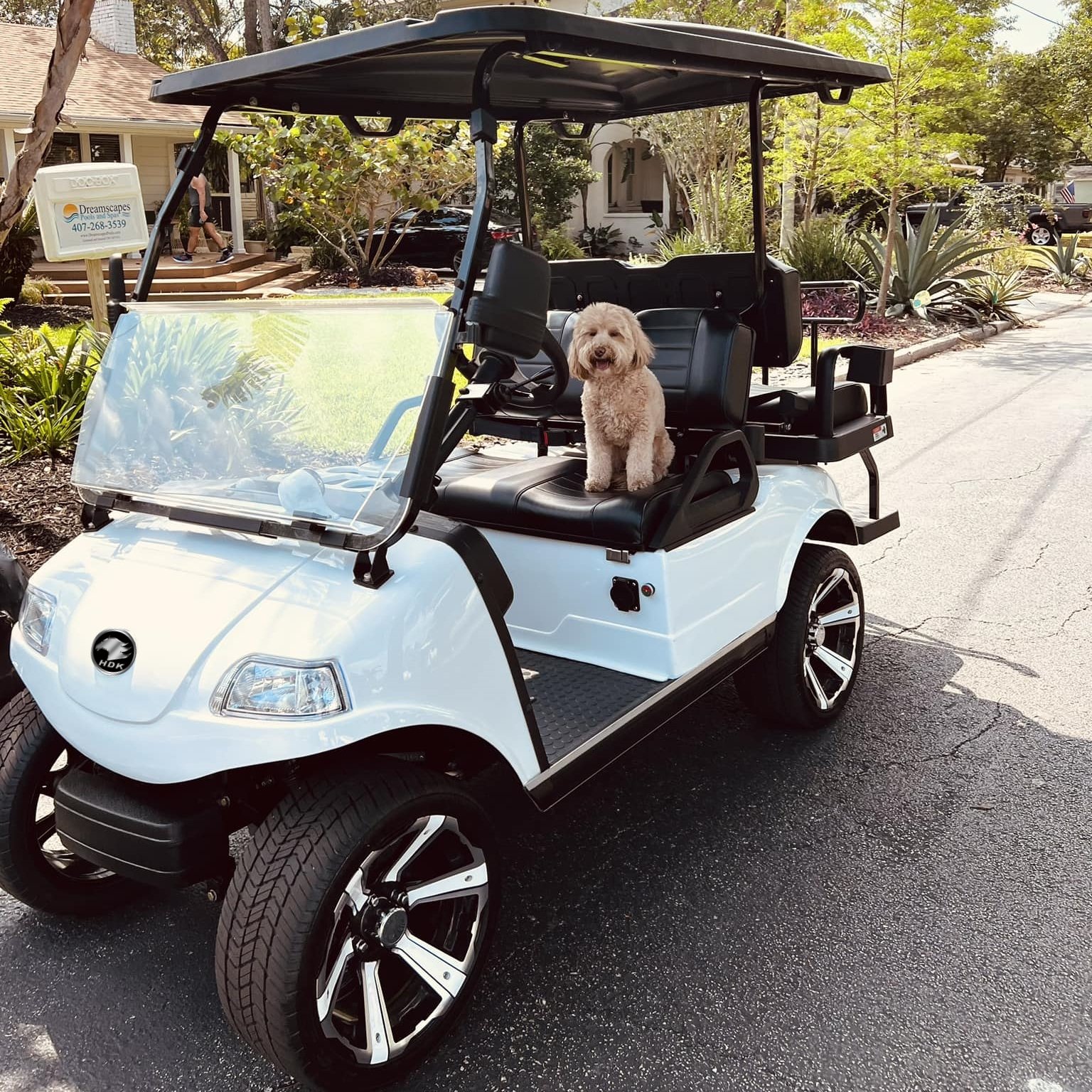HDK EVOLUTION 4 Seater Club Garden Utility Vehicles Car for Adults 72V Mini Bus Car 48V Electric Golf Cart
