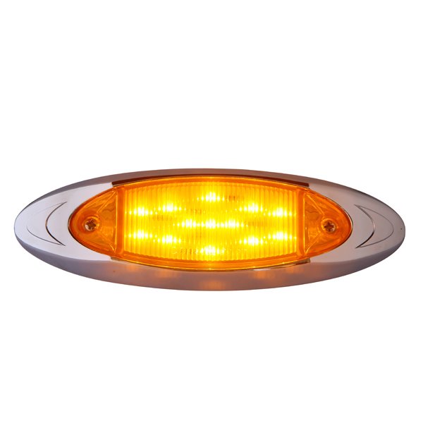 LED Sealed Waterproof Trailer Truck Side Marker Indicator Light 12V Bus Front Clearance Light