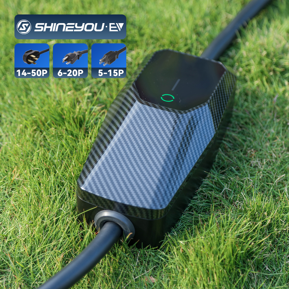 2024 New Arrivals 7.2kw 110/240v Sae J1772 Lcd Display 32 a Portable Car Charging Pile Station Bus Station Electric Car Charger
