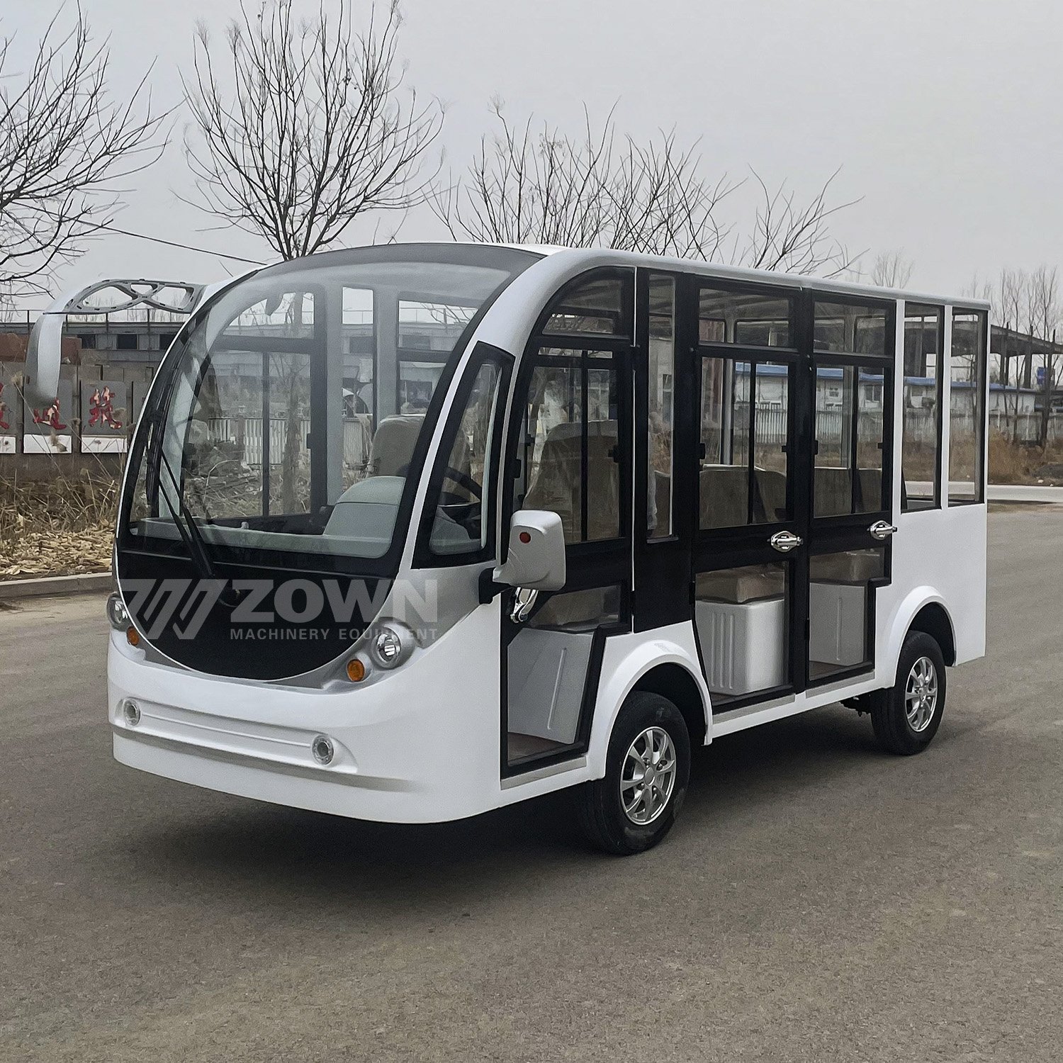 City Transport Electric Bus 20 Seats Sightseeing Large Bus School Used Mini Buses with Door Cheap Price for Sale