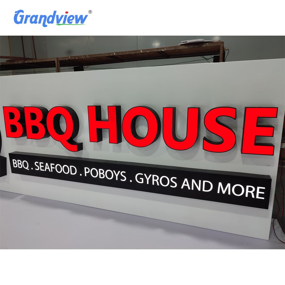 Advertising Shop Name Board Designs Led Sign Light for Building Sign Letters Board