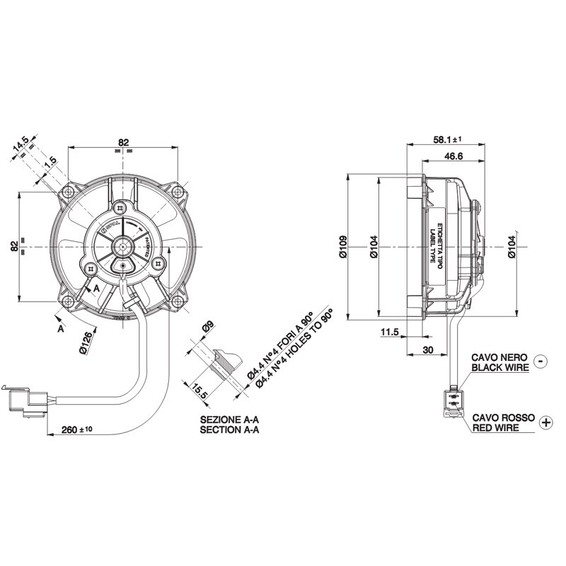 China Bus 24v Accessories Condenser Cooling Fan 9inch VA32-A101-62A-62S for coach Ankai Higer Zhongtong Kinglong Bus Parts