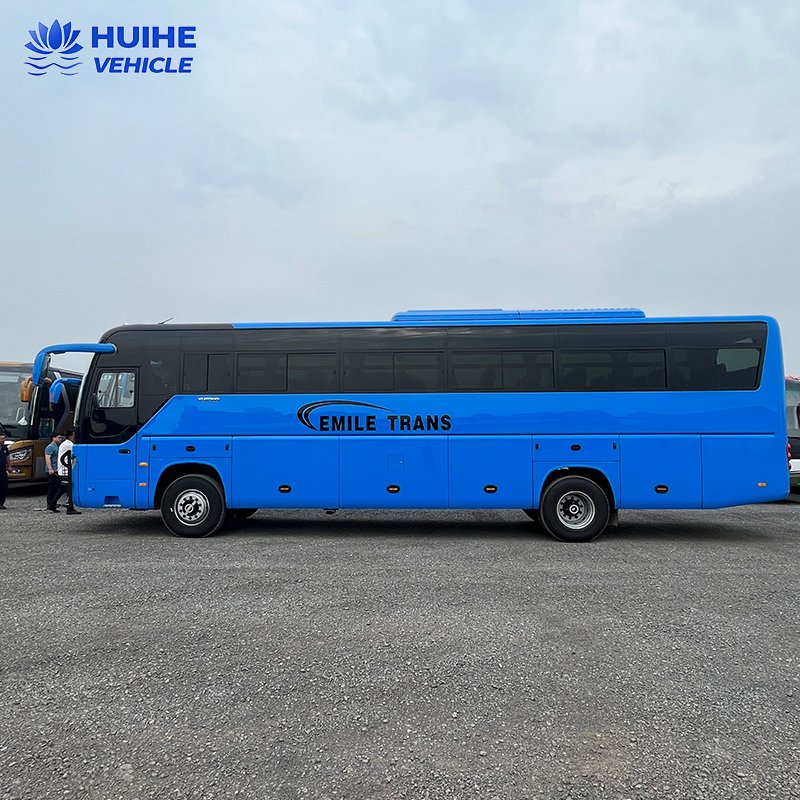 Luxury 55-Seater Coach Bus Front Engine Automatic Transmission Diesel Fuel-Left Hand Driver New Passenger Luxury Buses for Sale