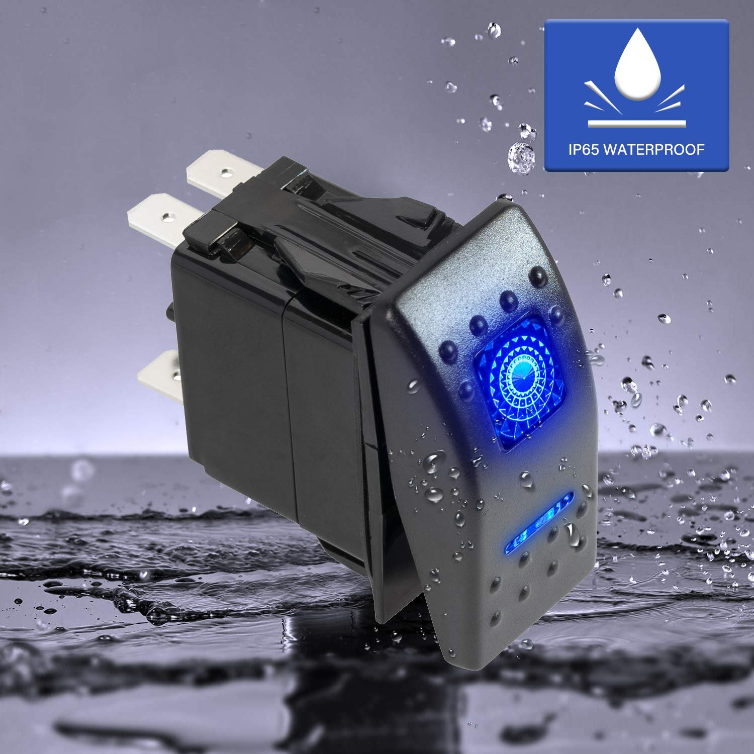 Carling Rocker Switch Cover 2-10 Pin on Off 12V 24V Off-Road Bus RV Marine Boat Car Truck LED Light Rocker Switch Waterproof