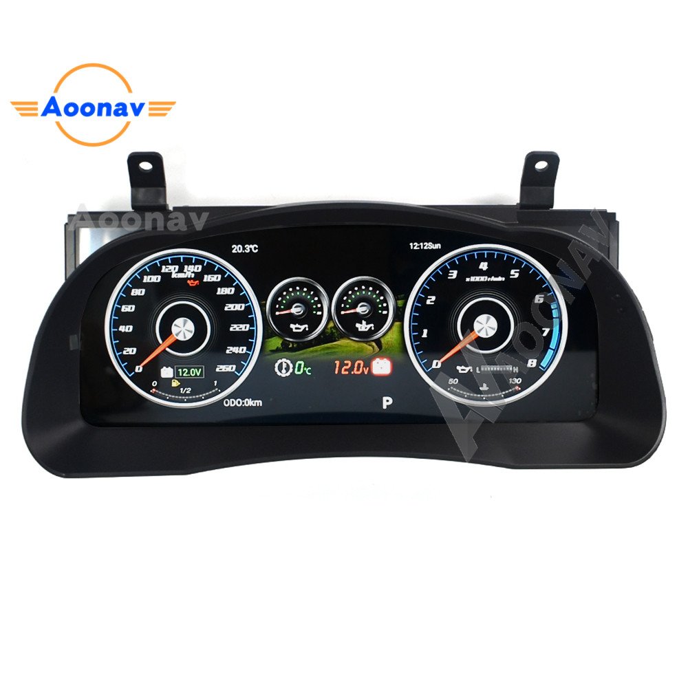 Car LCD Meter Screen GPS Navigation for Toyota Highlander 2015-2019 Car Radio Multimedia Player Head Unit Instrument Dashboard