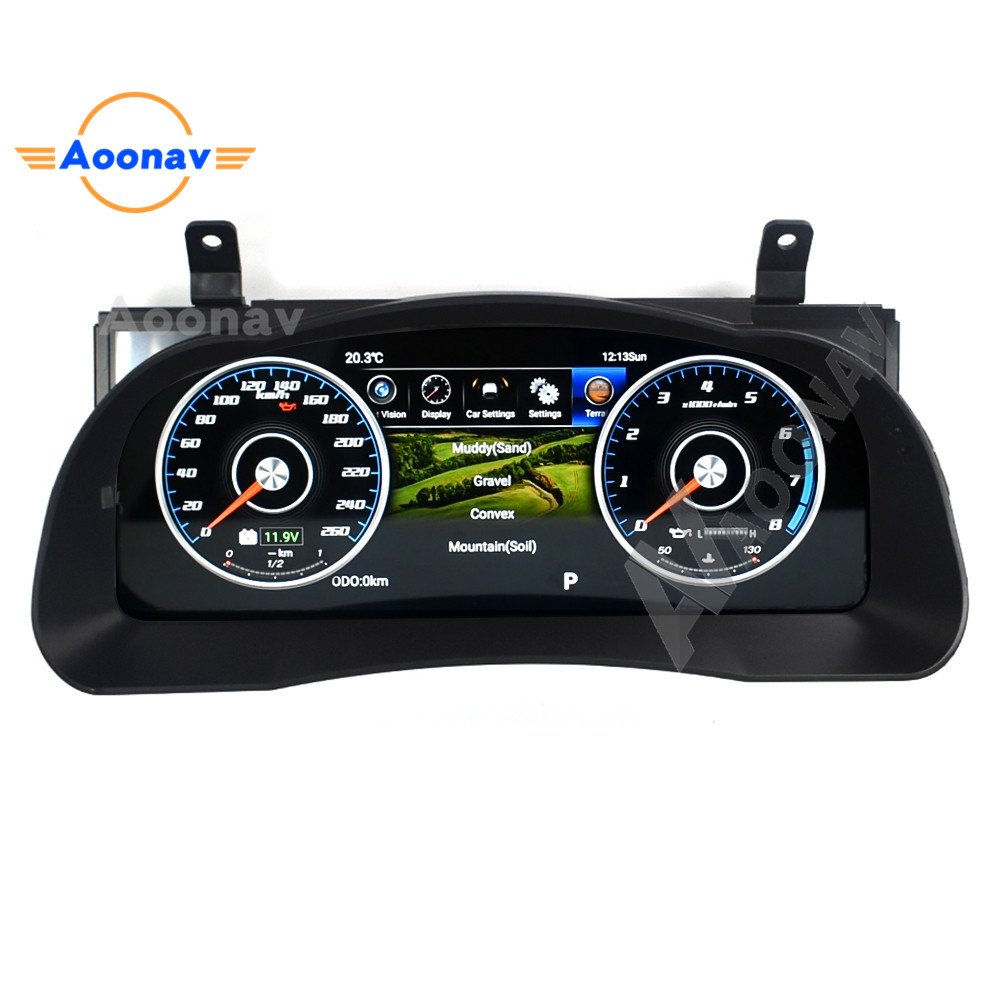 Car LCD Meter Screen GPS Navigation for Toyota Highlander 2015-2019 Car Radio Multimedia Player Head Unit Instrument Dashboard