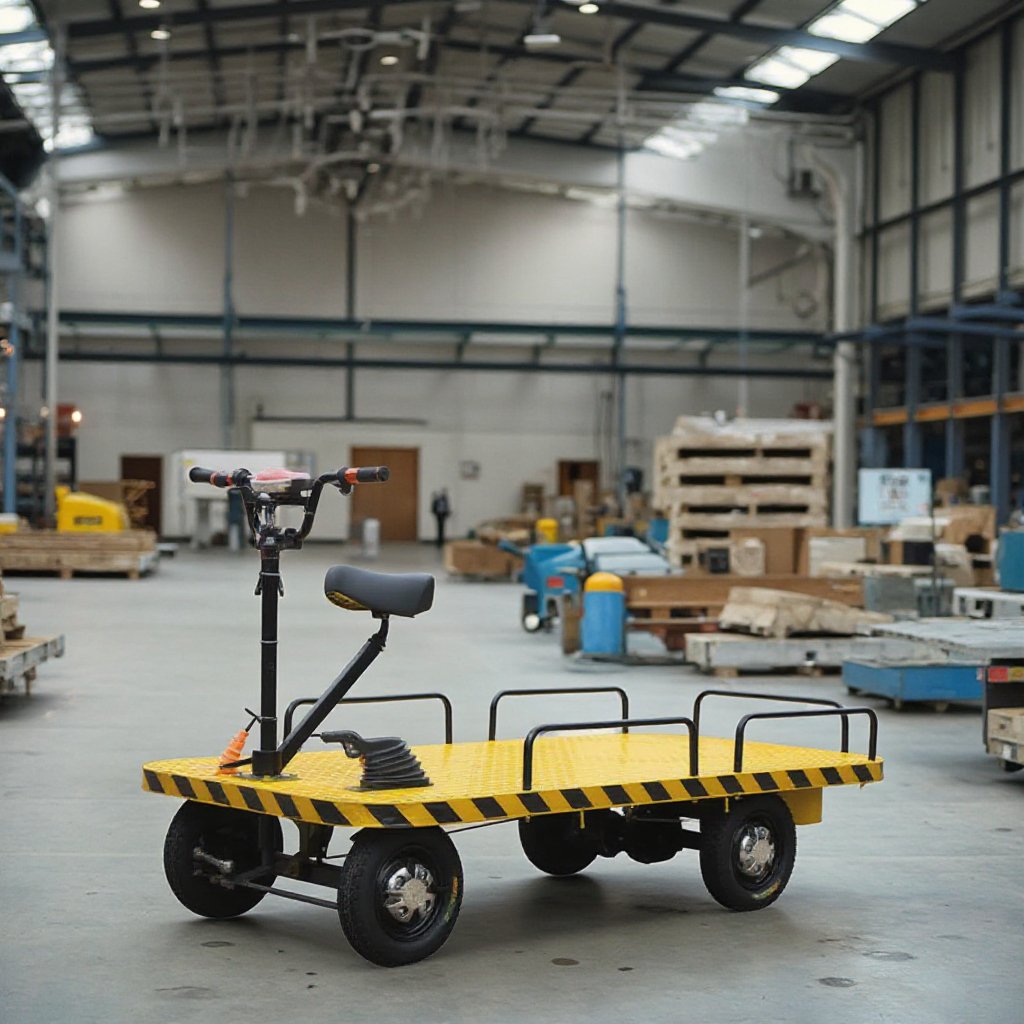 New Type of Electric Trolley Buses Heavy Steel Metal Warehouse Flatbed Truck Storage and Cargo Transportation Trolley