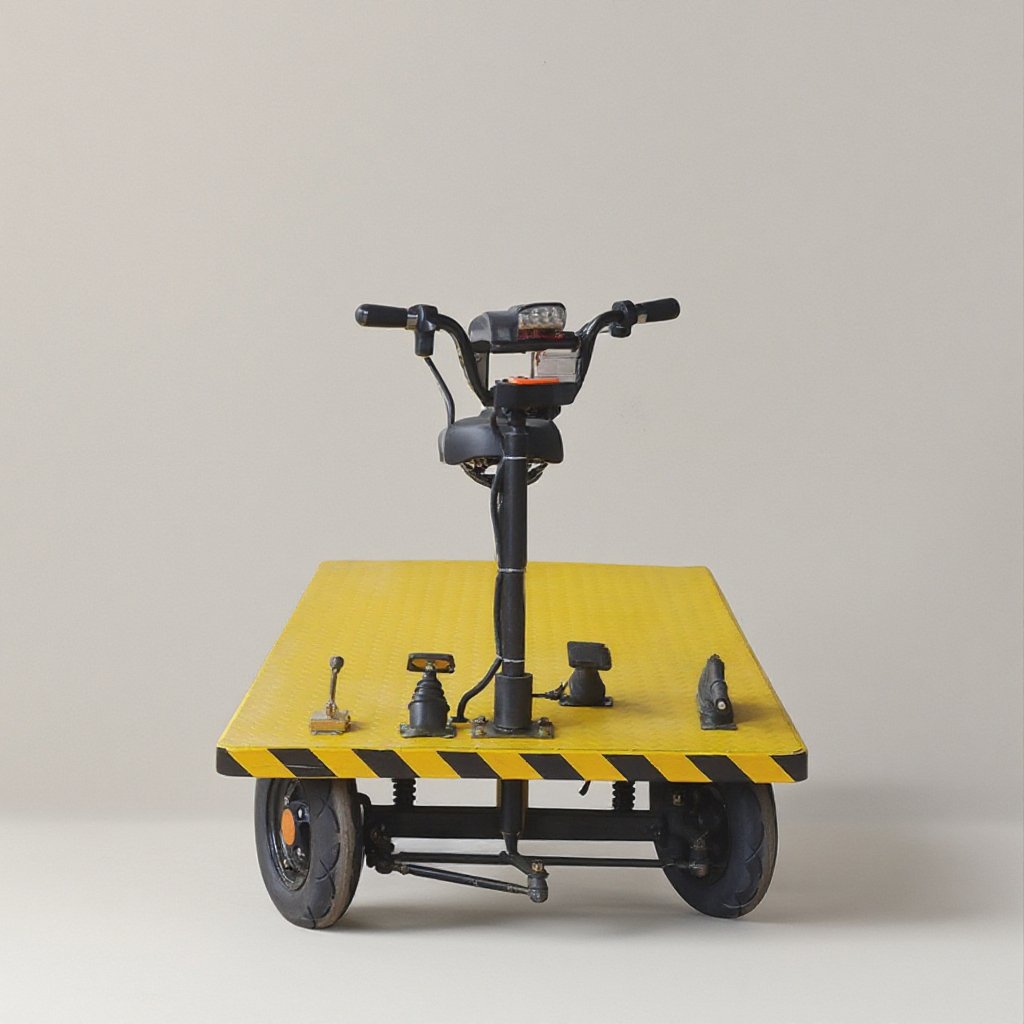 New Type of Electric Trolley Buses Heavy Steel Metal Warehouse Flatbed Truck Storage and Cargo Transportation Trolley