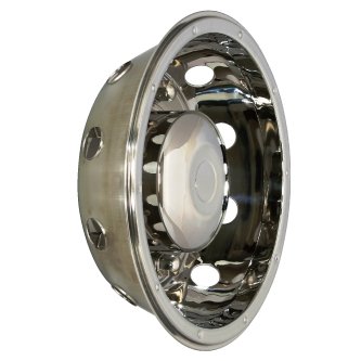 Universal Wheel Cover Stainless Steel Wheelcap 15 16 17.5 19.5 22.5 Inch Bus Truck Car Wheel Cover CN;ANH Silver Silver