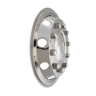 Universal Wheel Cover Stainless Steel Wheelcap 15 16 17.5 19.5 22.5 Inch Bus Truck Car Wheel Cover CN;ANH Silver Silver