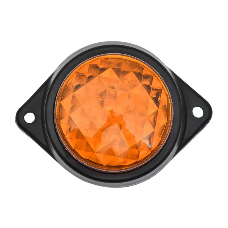 24V Waterproof IP67 Truck Led Clearance Light Trailer Side Marker Lamp 6 Straw Hat LEDs for RV Lorry VanTrailer Forklift