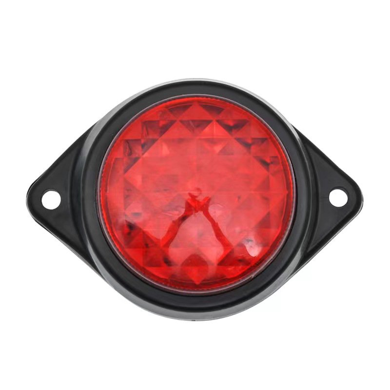 24V Waterproof IP67 Truck Led Clearance Light Trailer Side Marker Lamp 6 Straw Hat LEDs for RV Lorry VanTrailer Forklift