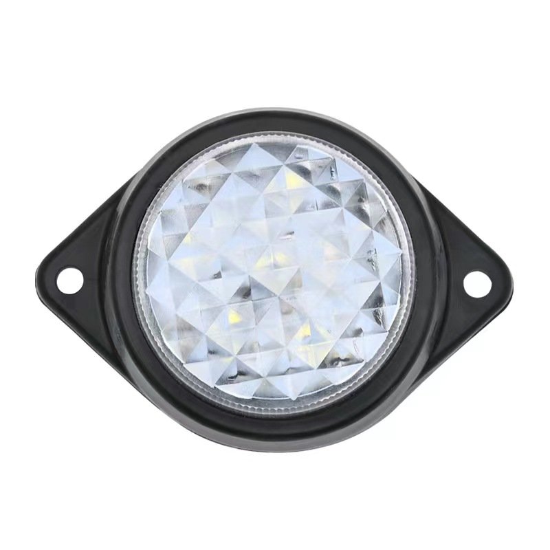 24V Waterproof IP67 Truck Led Clearance Light Trailer Side Marker Lamp 6 Straw Hat LEDs for RV Lorry VanTrailer Forklift