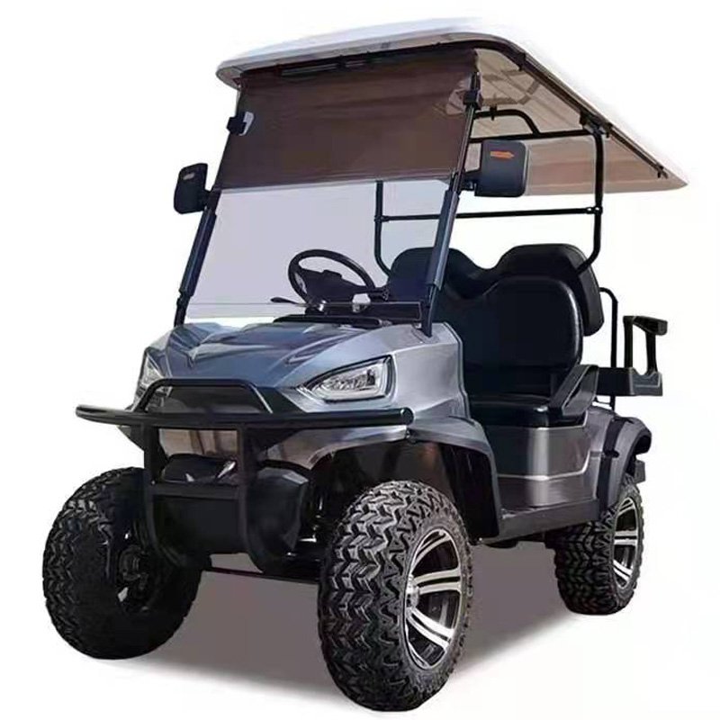 2023 New Modle Style Factory 2 Seat Sightseeing Bus Club Cart Electric Golf Buggy Hunting Cart