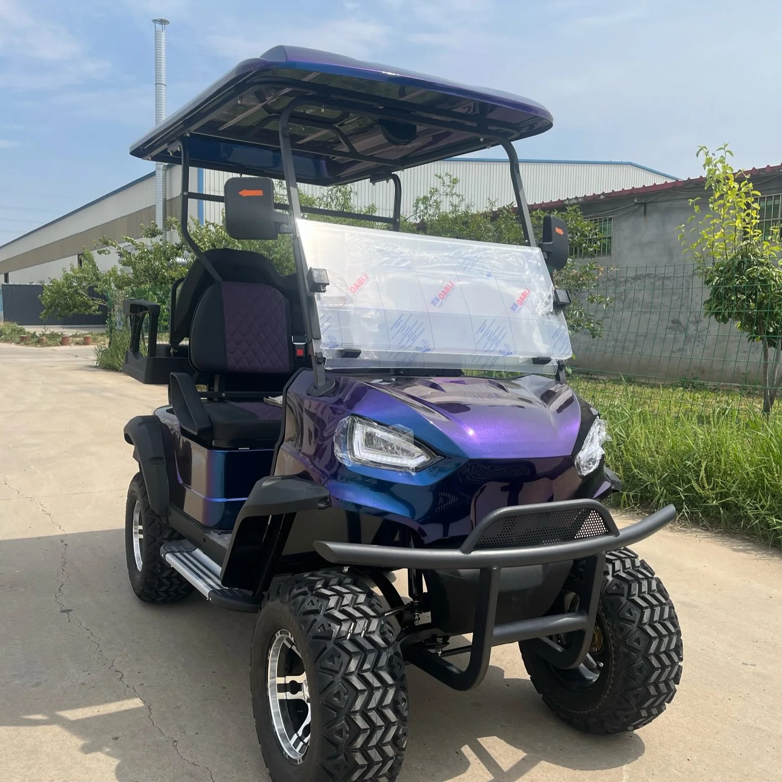 2023 New Modle Style Factory 2 Seat Sightseeing Bus Club Cart Electric Golf Buggy Hunting Cart