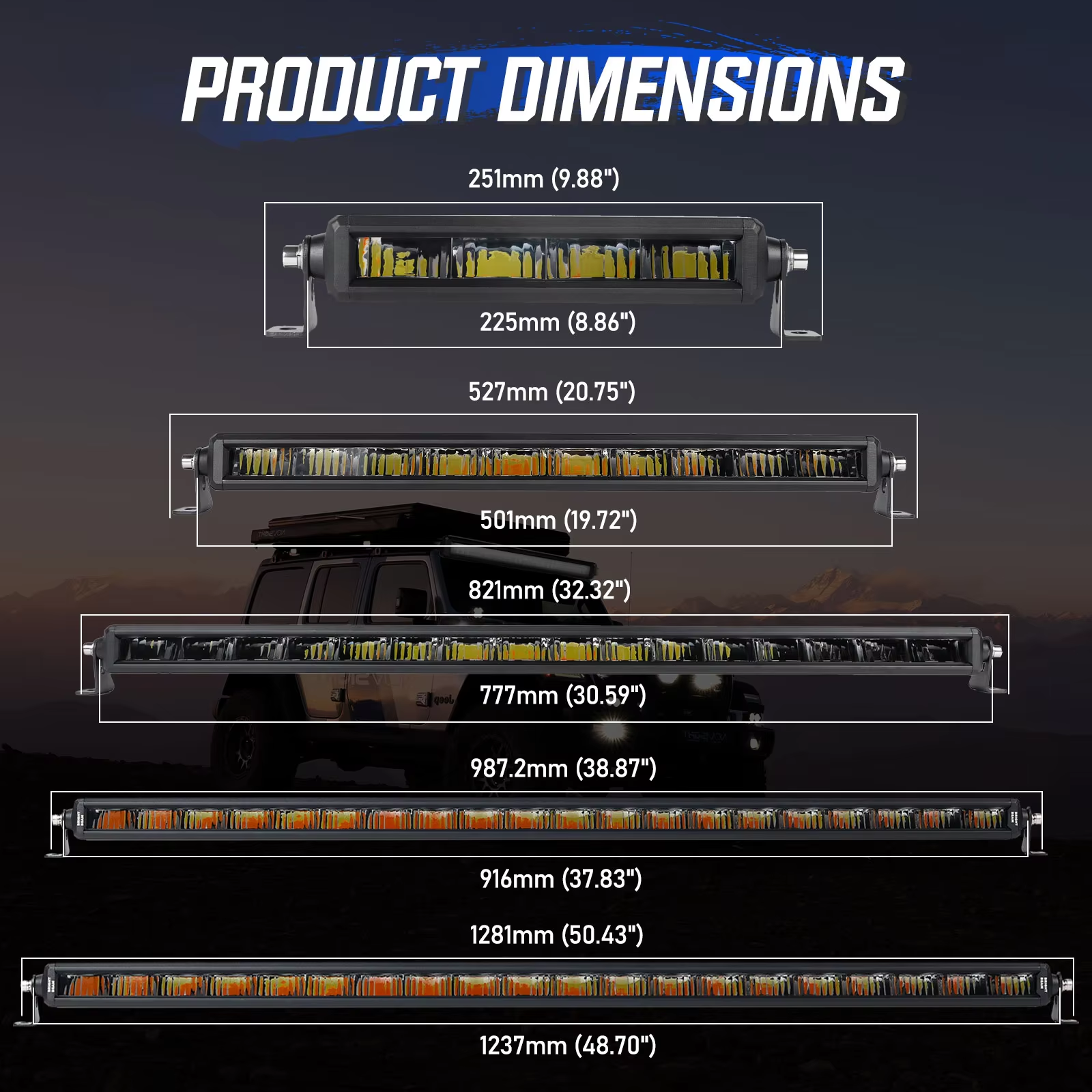 Edgeless Led Light Bar for Off Road Led Lighting