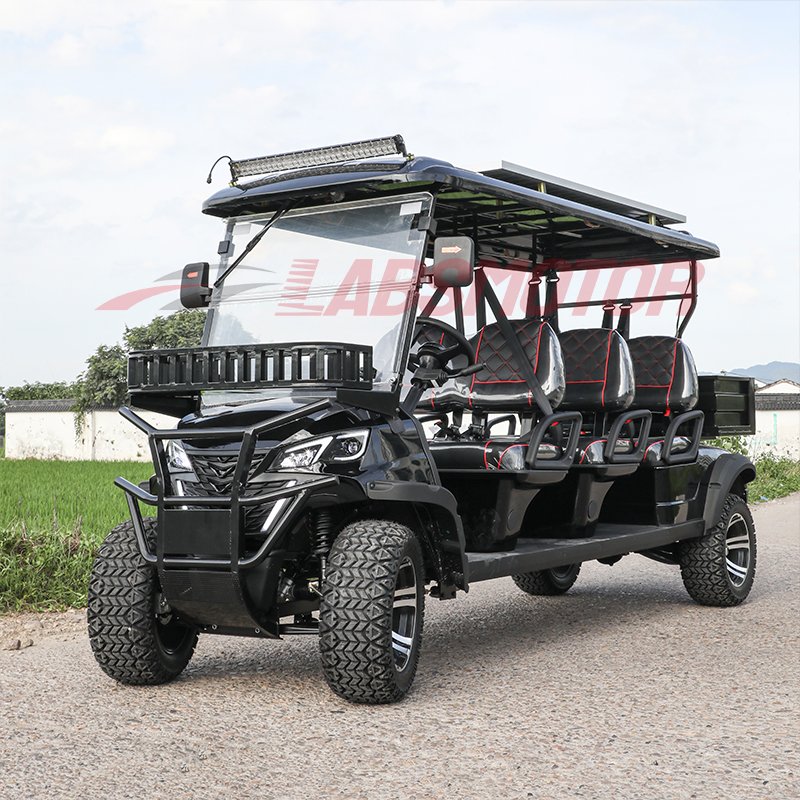 New Model Style 6 Seat Sightseeing Bus Club Cart Electric Golf Buggy Hunting Carts