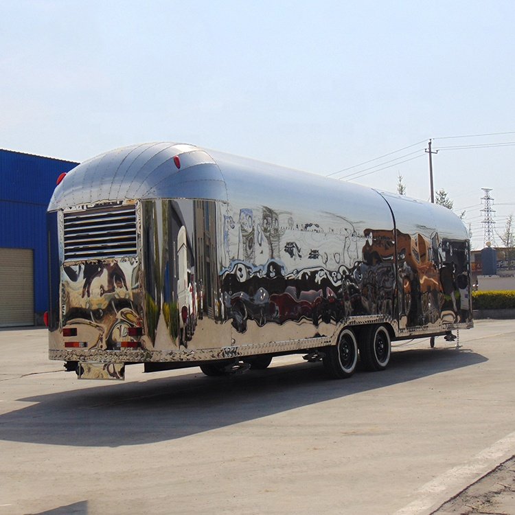 9m Long Hot Selling Mobile Fast Food Vending Airstream Bus Food Truck Trailer for Sale