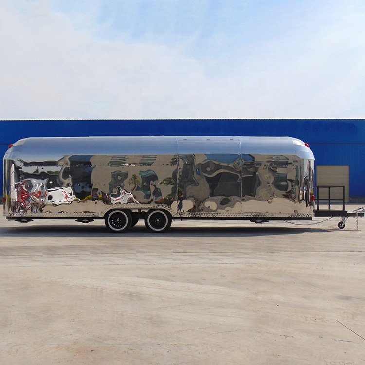 9m Long Hot Selling Mobile Fast Food Vending Airstream Bus Food Truck Trailer for Sale