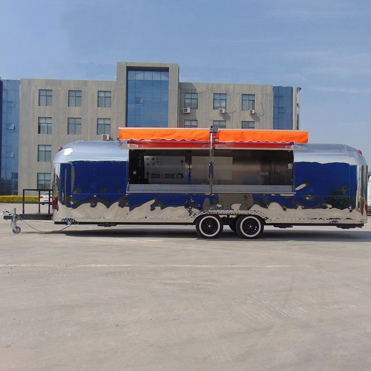9m Long Hot Selling Mobile Fast Food Vending Airstream Bus Food Truck Trailer for Sale