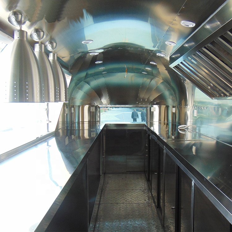 9m Long Hot Selling Mobile Fast Food Vending Airstream Bus Food Truck Trailer for Sale
