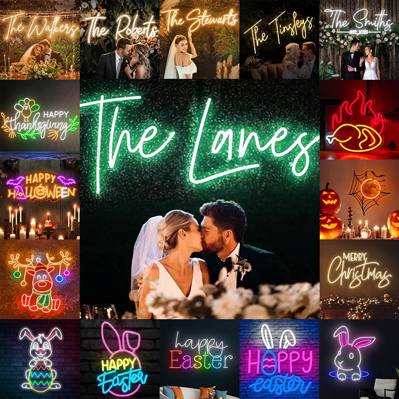 Customizable Neon Light Sign for Festival Decor Durable LED Sign Bright and Fade-Free for Event Decoration