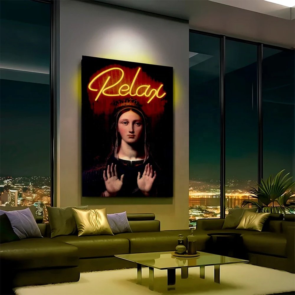 Custom Led Neon Sign Store Business logo Inner Design Neon Painting Led Light up Sign for Wall Decoration