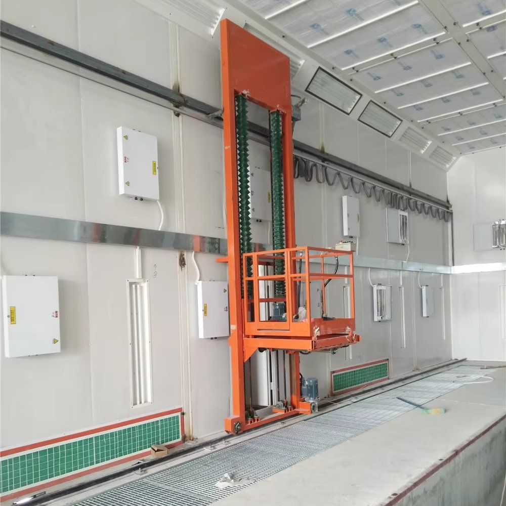 3D Lift Platform up Down Draft Truck Bus Paint Booth with 3D Lift Working Platform