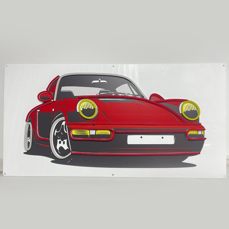 Customized LED Neon Light Car Art Decorations ACryl Electronic Home Mall Lighting Company Posters DC Power Supply Sign