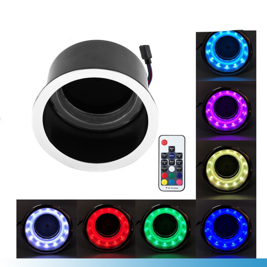 Marine Accessories Remote Control RGB LED Cup Holder for Boat Bus RV