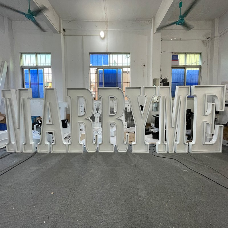 Custom Wedding Party Props Decoration Mary Me 3 Foot or 4 Foot Led Neon Large Huge love Letter Alphanumeric