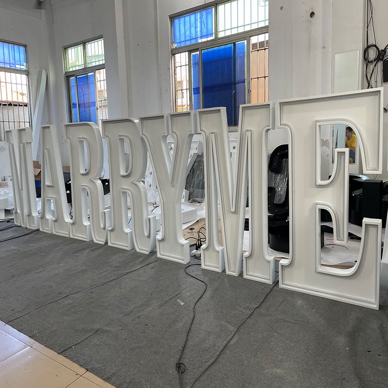 Custom Wedding Party Props Decoration Mary Me 3 Foot or 4 Foot Led Neon Large Huge love Letter Alphanumeric