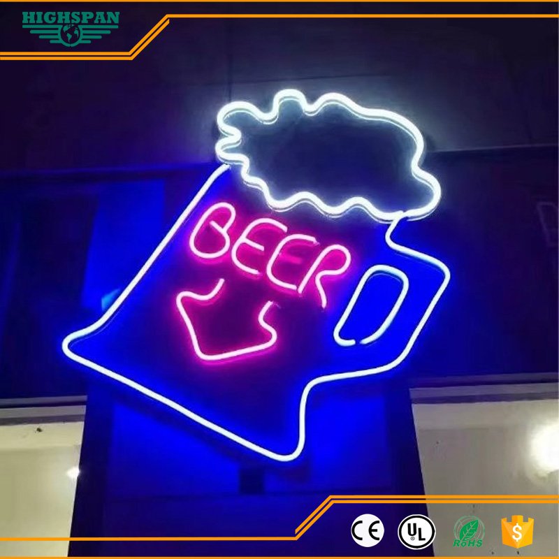 Creative Shop Restaurant Personalized Neon Light Hot Dog Hamburger Pizza Signage Led Flex Custom Neon Sign