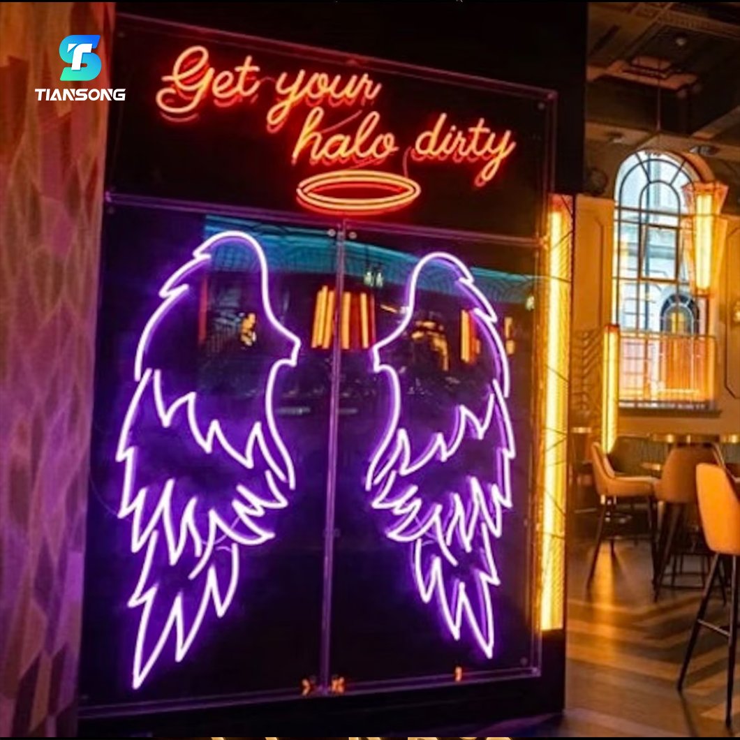 Leave a Message Neon Sign for Event Decor Led Neon Light Business Logo Custom Standing Neon Led Illuminated Sign