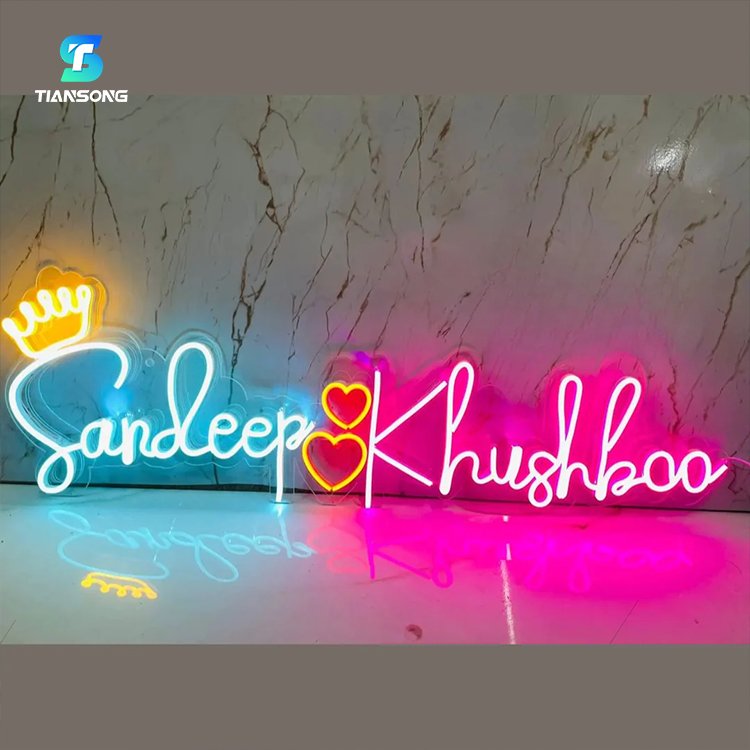 Leave a Message Neon Sign for Event Decor Led Neon Light Business Logo Custom Standing Neon Led Illuminated Sign