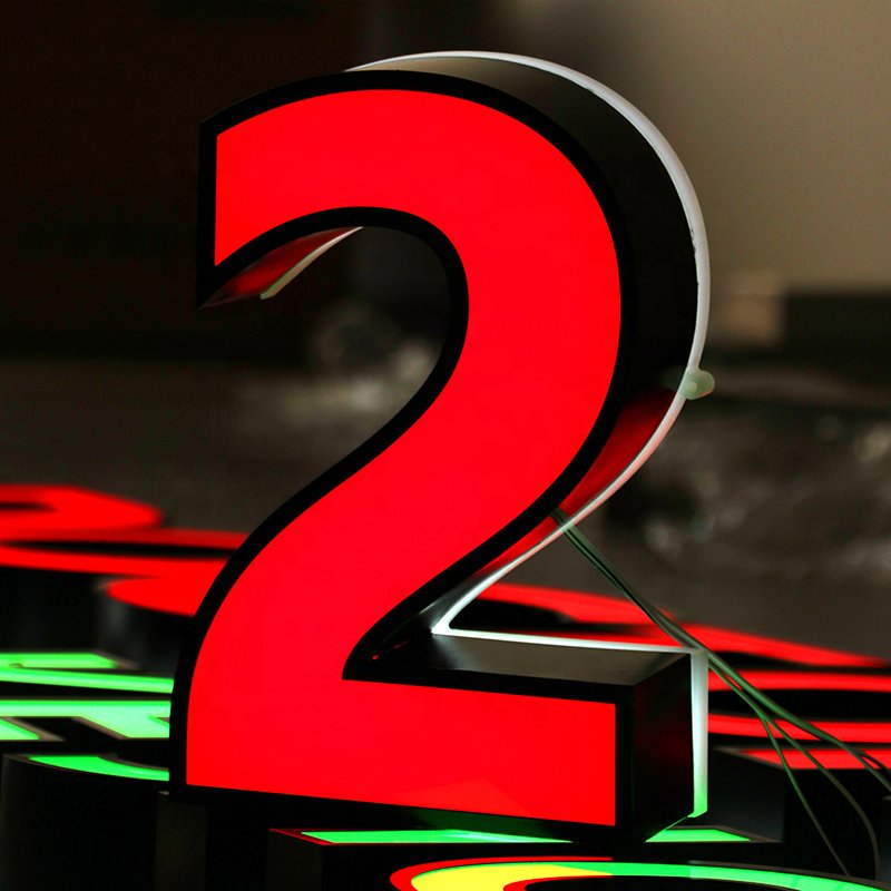 Ezd Custom Shop Front Signs Outdoor Wall Mounted Custom 3d logo Sign Front Light Led Channel Letter Sign for Smoke Shop